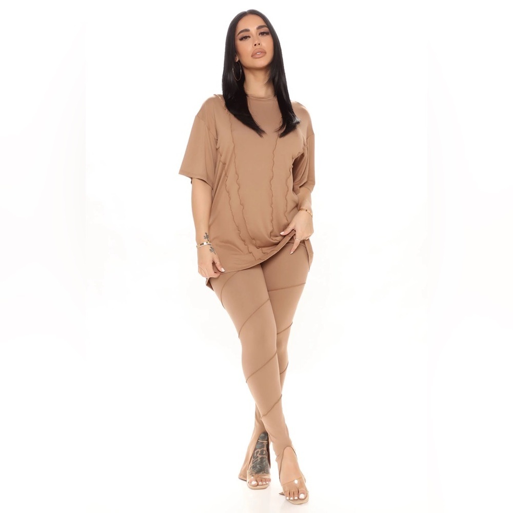 Tan Leggings Set